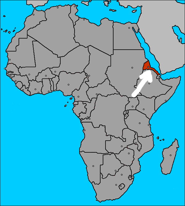 eritrea map