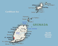 grenada map